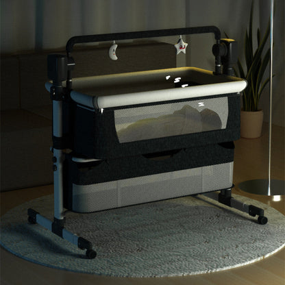 Portable Electric Bassinet - Foldable Baby Bedside Bed for Newborns  Dream Tech Sleep