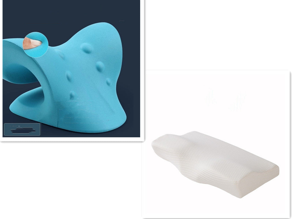 Contoured Memory Foam Pillow - Cervical Support for Neck Pain Relief  Dream Tech Sleep