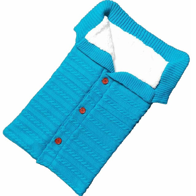 Baby Sleeping Bag Envelope for Winter - Knitted Sleep Sack Footmuff  Dream Tech Sleep