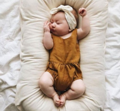Portable Baby Nest Bed - Cotton Crib for Newborns, Travel Cradle Cushion  Dream Tech Sleep