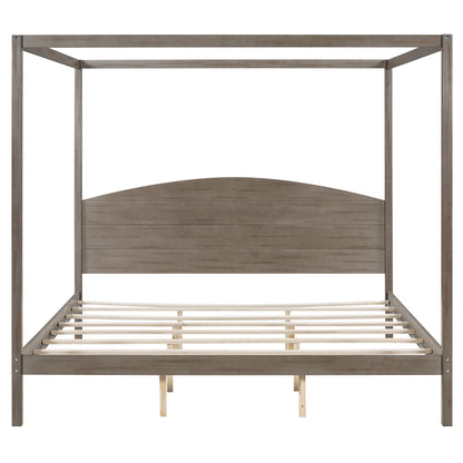 King Canopy Platform Bed  Dream Tech Sleep