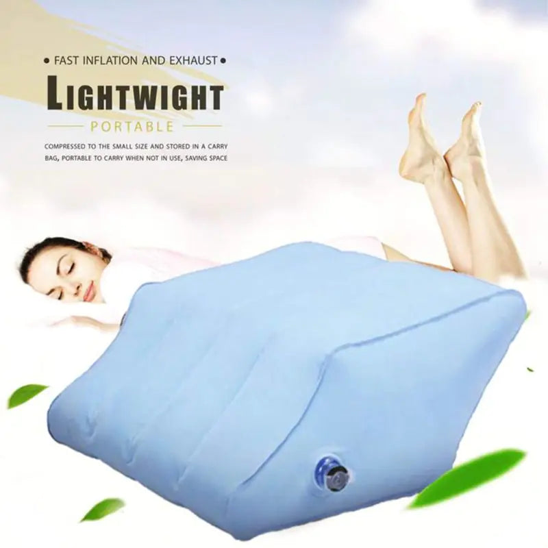 Inflatable Leg Pillow for Travel and Relaxation  Dream Tech Sleep