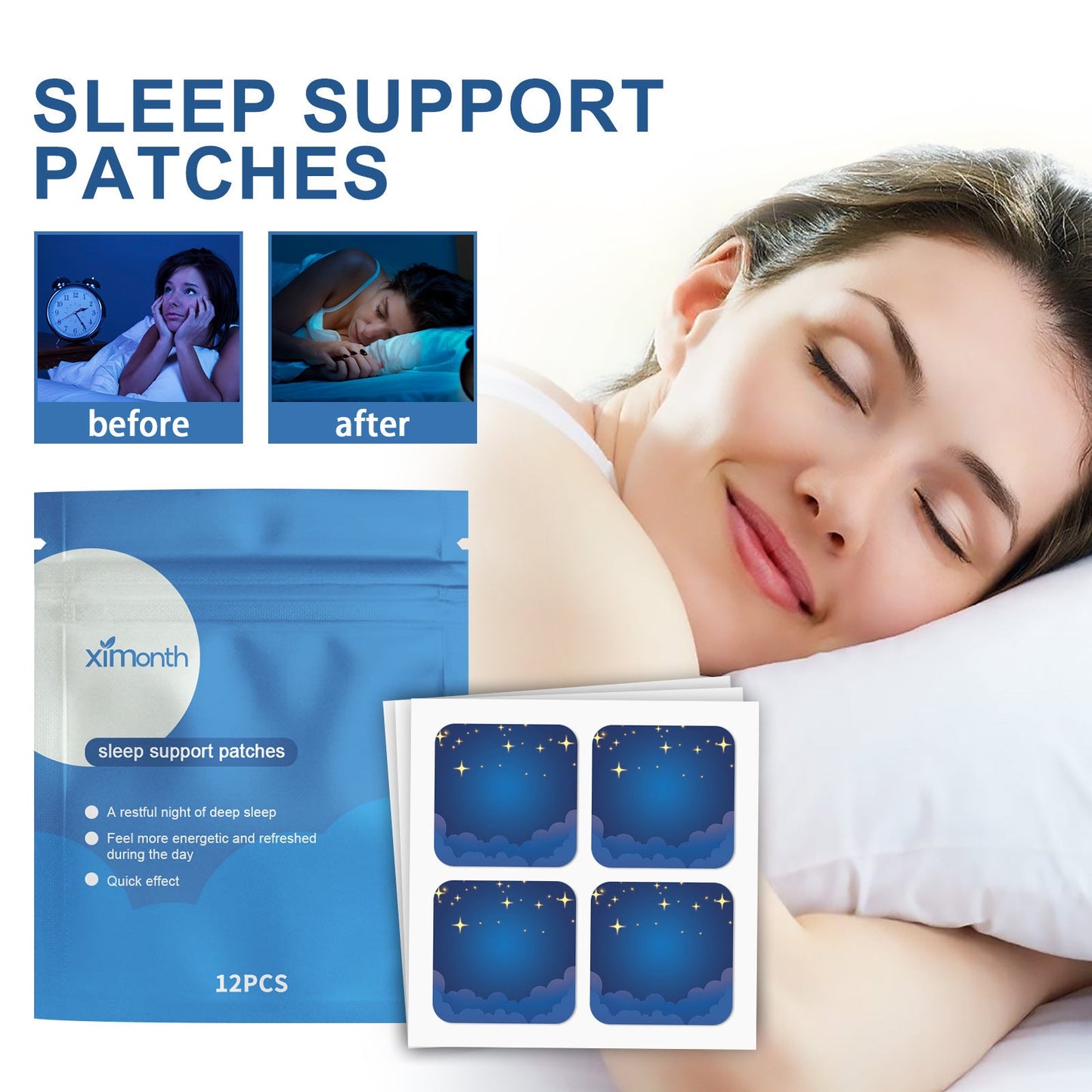 Sleep Stickers | Relax Body & Mind, Relieve Stress for Better Sleep  Dream Tech Sleep
