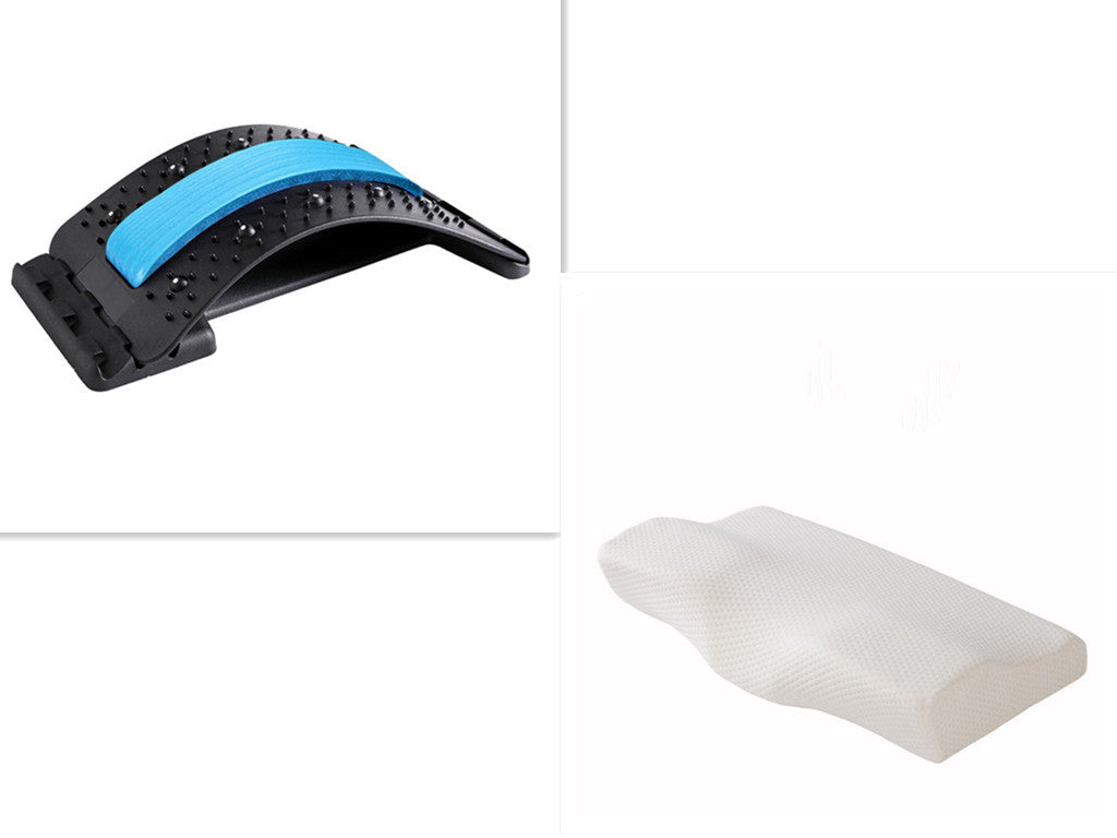 Contoured Memory Foam Pillow - Cervical Support for Neck Pain Relief  Dream Tech Sleep