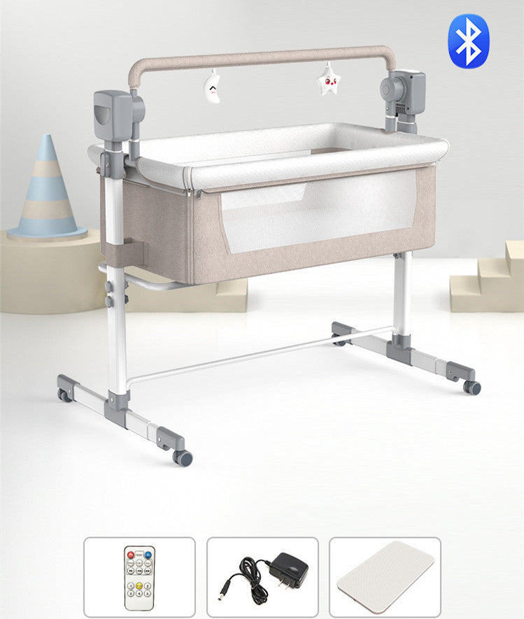 Portable Electric Bassinet - Foldable Baby Bedside Bed for Newborns  Dream Tech Sleep