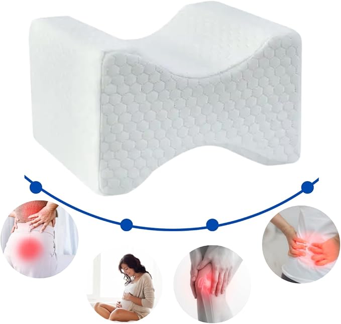 Memory Foam Knee Pillow for Orthopedic Sciatica Back Leg Hip Align Spine Pregnancy Body Pillows Back Support for Side Sleepers  Dream Tech Sleep