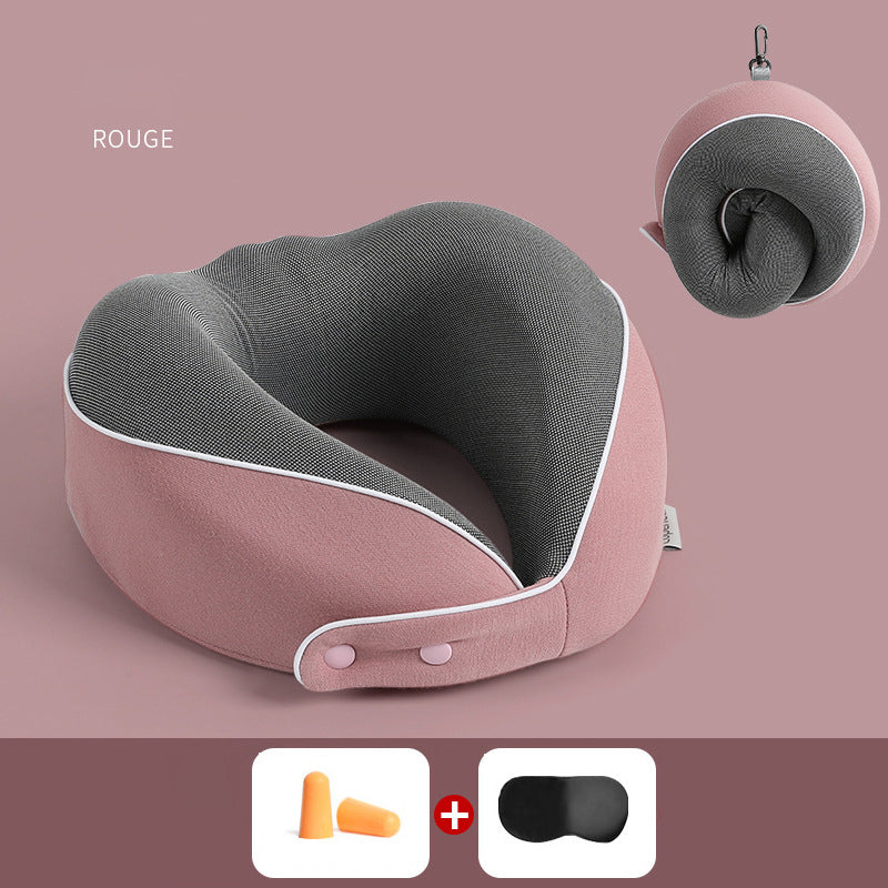 U Shaped Pillow Memory Cotton Can Store Travel Pillows, Nap Pillows, Neck Protection Pillows, Portable Neck Pillows  Dream Tech Sleep