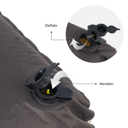 Outdoor 3D Sponge Pillow Automatic Inflatable Pillow Camping Tent Air Cushion Pillow Travel Portable Cervical Neck Pillow  Dream Tech Sleep
