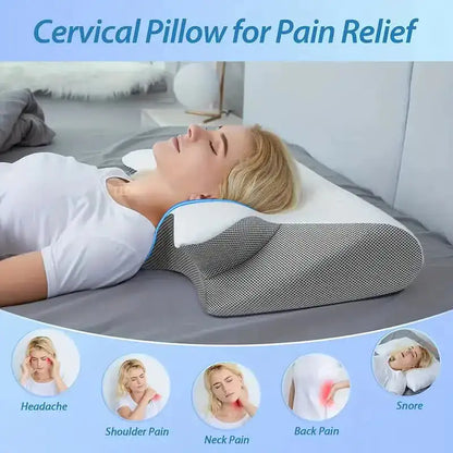 Ergonomic Memory Foam Pillow  Dream Tech Sleep