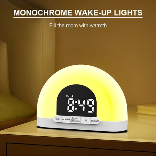 Wake-Up Light Simulated Sunrise Electronic Alarm Clock lamp  My Store