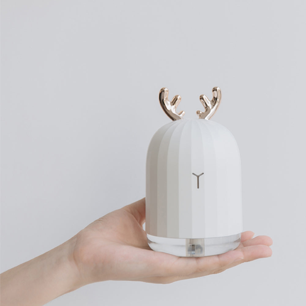 White Deer Pink Rabbit Air Humidifier Creative Cartoon USB Diffuser 220ML Charging Light Desktop Aroma Diffuser  Dream Tech Sleep