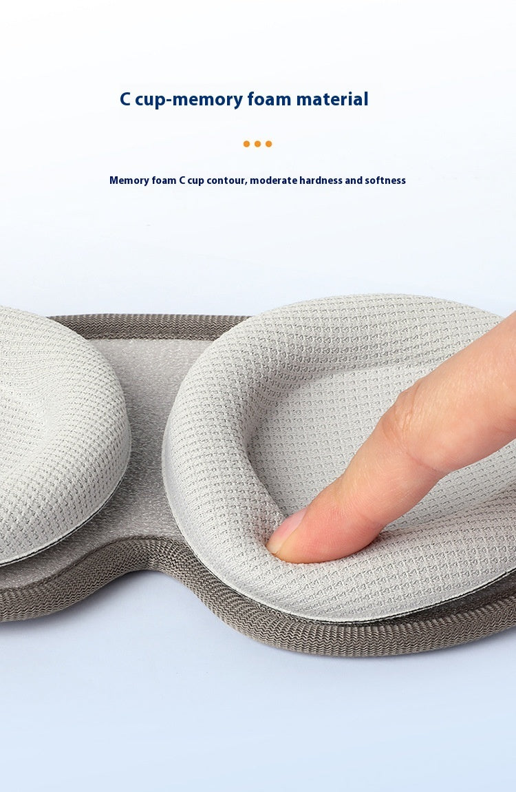 Cross-border Removable Removable Eye Contour Memory Foam Unisex Sleep Blackout Eye Mask  My Store