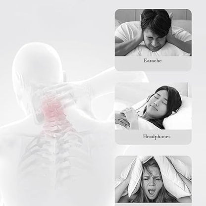 Memory Foam Pillow with Ear Hole  Dream Tech Sleep