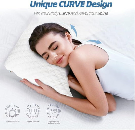 Adjustable Memory Foam King Size Pillow  Dream Tech Sleep