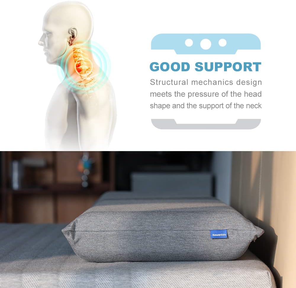 Ergonomic Memory Foam Pillow for Neck and Shoulder Pain  Dream Tech Sleep
