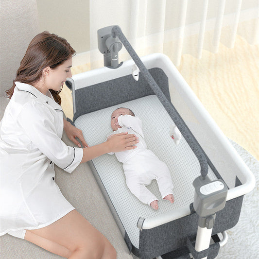 Portable Electric Bassinet - Foldable Baby Bedside Bed for Newborns  Dream Tech Sleep