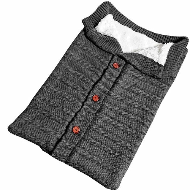 Baby Sleeping Bag Envelope for Winter - Knitted Sleep Sack Footmuff  Dream Tech Sleep