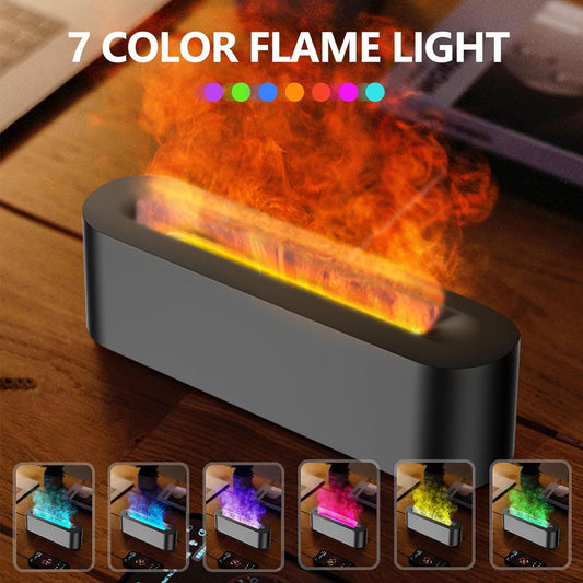 Flame Essential Oil Diffuser | 7-Color Lights, Aromatherapy, Humidifier, 150ml  Dream Tech Sleep