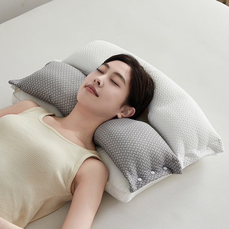 Double-layer Pillow For Cervical Support Improve Sleeping Household  My Store