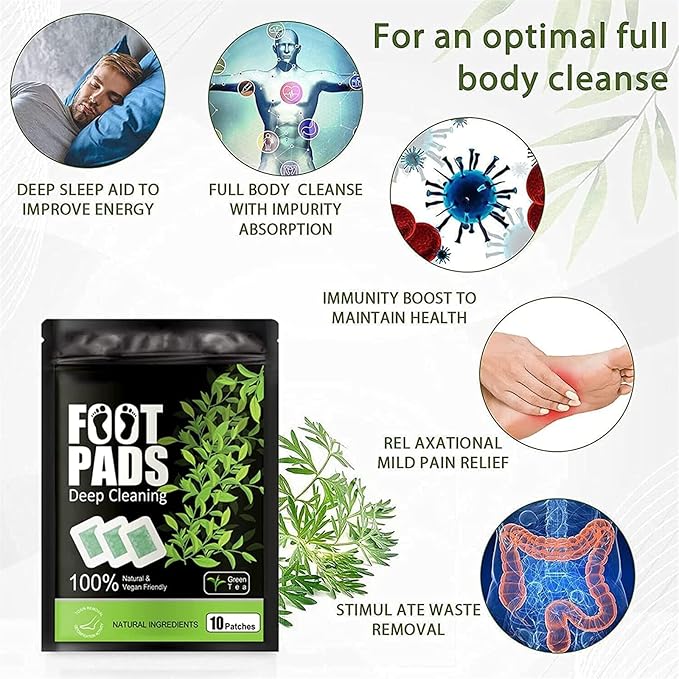 Natural Plant Foot Patch - Stress Relief & Sleep Aid Detox Pads  Dream Tech Sleep