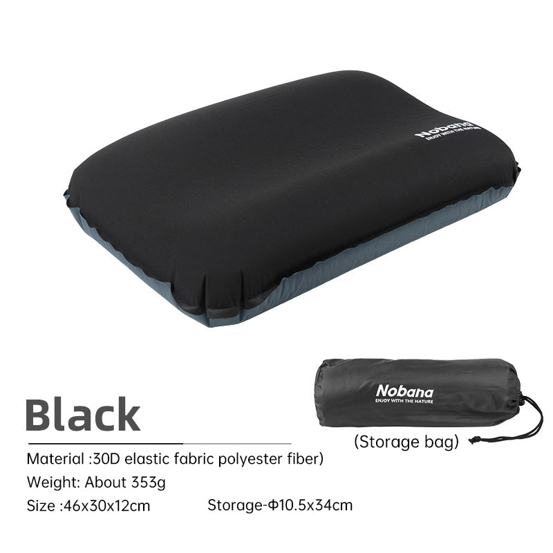 Outdoor 3D Sponge Pillow Automatic Inflatable Pillow Camping Tent Air Cushion Pillow Travel Portable Cervical Neck Pillow  Dream Tech Sleep