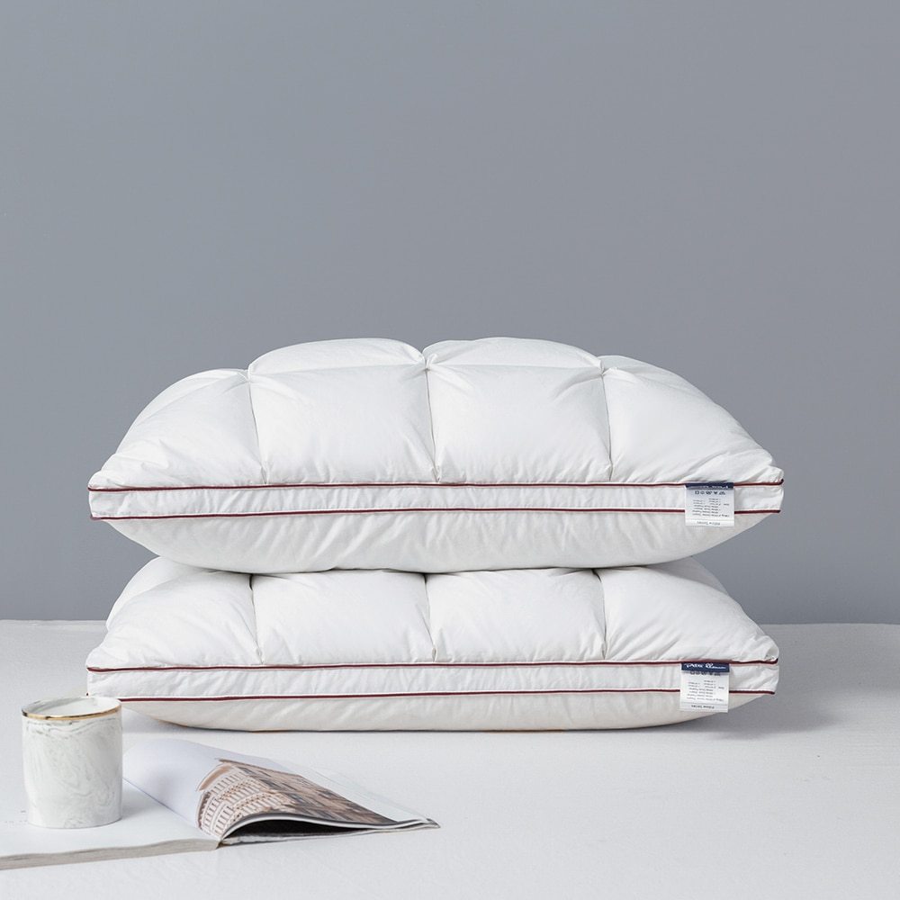Luxury White Goose Down Pillow  Dream Tech Sleep