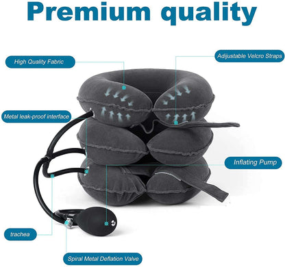 Cervical Traction Device Neck Support Pillow Adjustable Neck Stretcher  Dream Tech Sleep