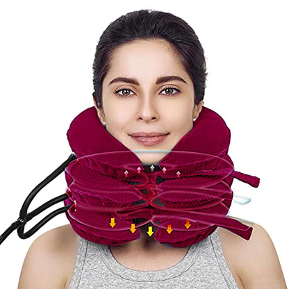 Cervical Traction Device Neck Support Pillow Adjustable Neck Stretcher  Dream Tech Sleep
