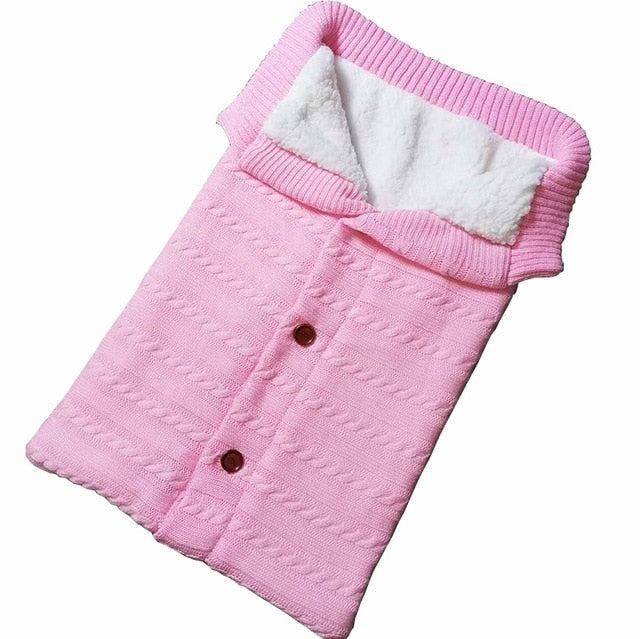 Baby Sleeping Bag Envelope for Winter - Knitted Sleep Sack Footmuff  Dream Tech Sleep