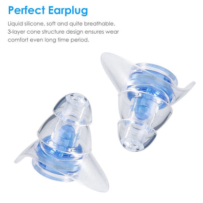 Noise Reduction And Sound Isolation Earplugs Concert High Fidelity Filter Earplugs Wholesale Blue Filter Earplugs Double Tail  Dream Tech Sleep
