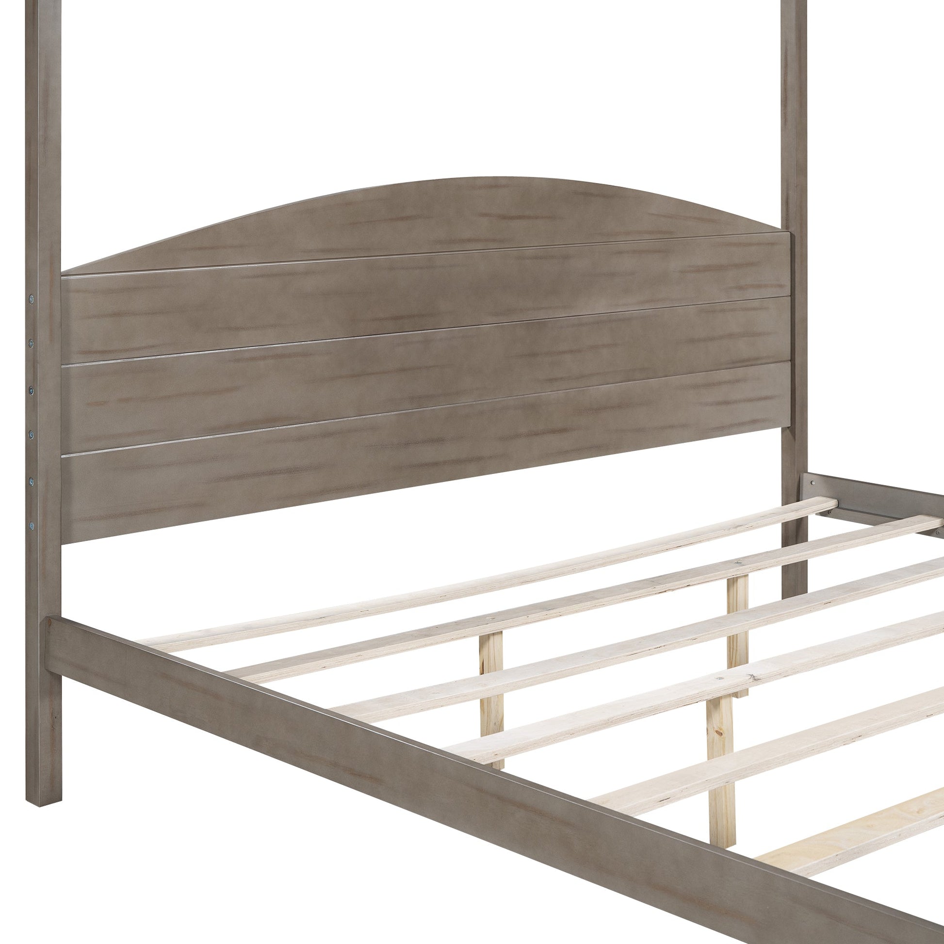 King Canopy Platform Bed  Dream Tech Sleep