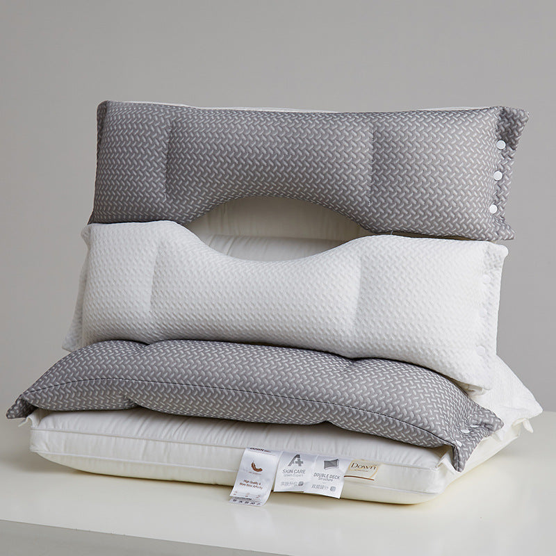 Double-layer Pillow For Cervical Support Improve Sleeping Household  My Store