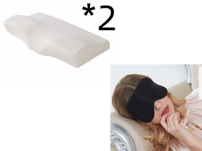 Contoured Memory Foam Pillow - Cervical Support for Neck Pain Relief  Dream Tech Sleep