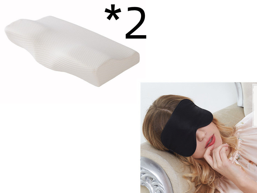 Contoured Memory Foam Pillow - Cervical Support for Neck Pain Relief  Dream Tech Sleep