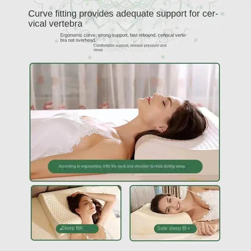 TAIHI 93% Natural Latex Pillow for Neck Pain  Dream Tech Sleep