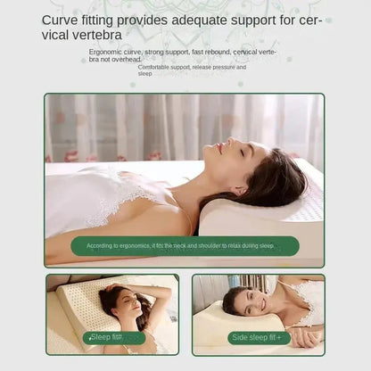 TAIHI 93% Natural Latex Pillow for Neck Pain  Dream Tech Sleep