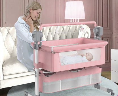 Portable Electric Bassinet - Foldable Baby Bedside Bed for Newborns  Dream Tech Sleep