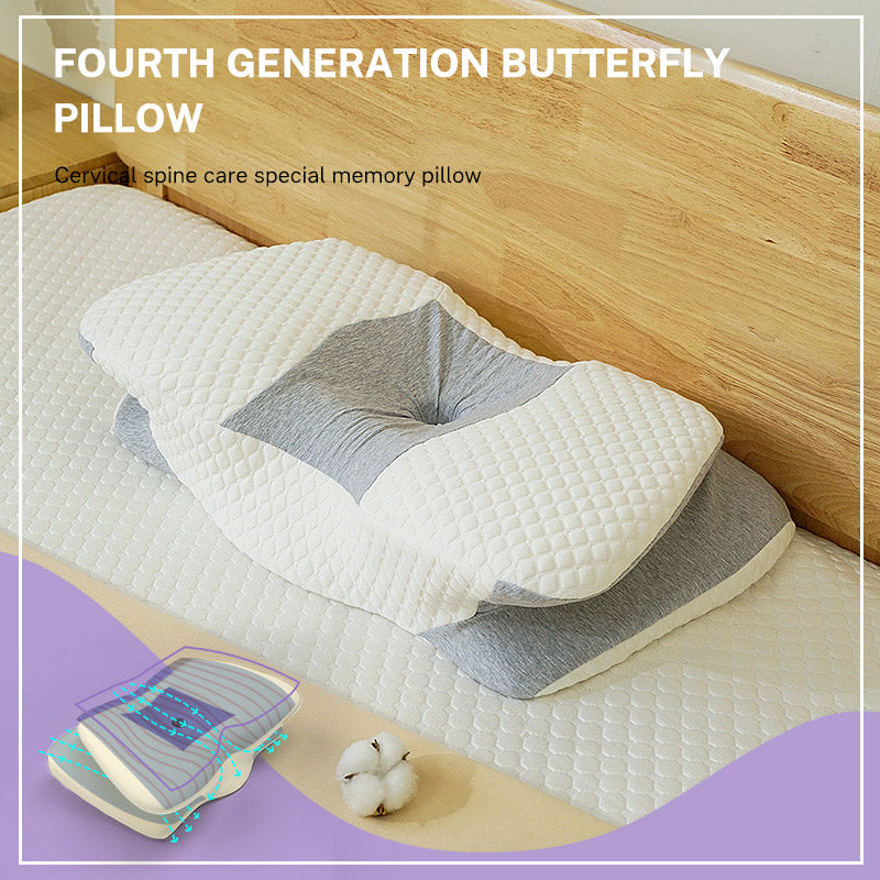 New Space Memory Cotton Butterfly Pillow Protects Cervical Spine with Slow Rebound Pillow Core Hotel Pillow  Dream Tech Sleep