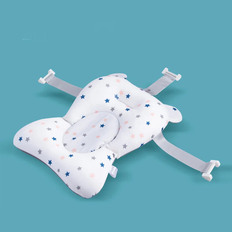 Baby Bath Seat Support Mat Infant Anti-Slip Soft Comfort Body Cushion Foldable Baby Bath Tub Pad Chair Newborn Bathtub Pillow  Dream Tech Sleep