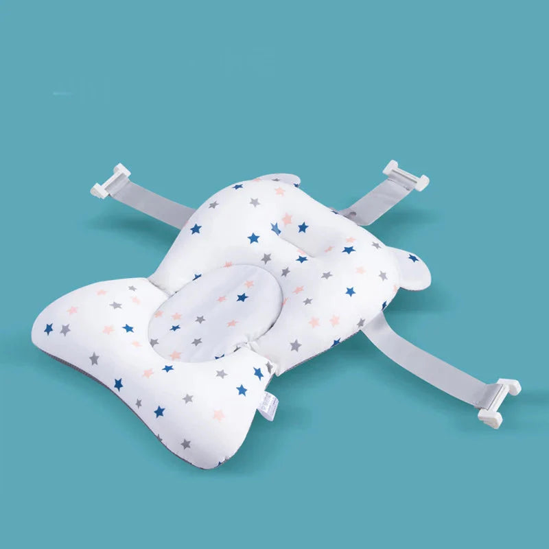 Baby Bath Seat Support Mat Infant Anti-Slip Soft Comfort Body Cushion Foldable Baby Bath Tub Pad Chair Newborn Bathtub Pillow  Dream Tech Sleep