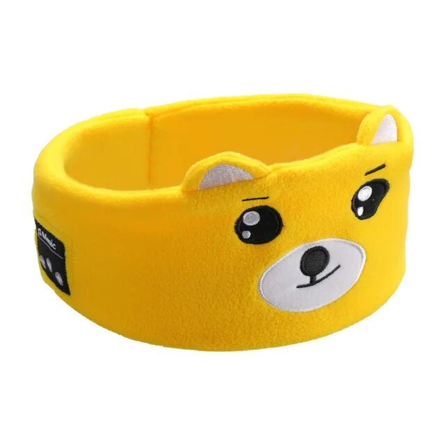 Soft Elastic Comfortable Wireless Music Earphones Kids Animal Sleeping Headphones  Dream Tech Sleep