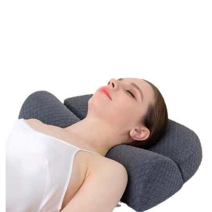 Bed Side Sleeping Pillow Neck Pain Relief Ergonomic Cervical Memory Foam Pillow  Dream Tech Sleep
