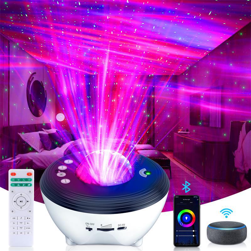 Atmosphere Light Cornucopia Music Northern Lights Star Light White Noise Laser Bluetooth Music Star Projection Light  Dream Tech Sleep