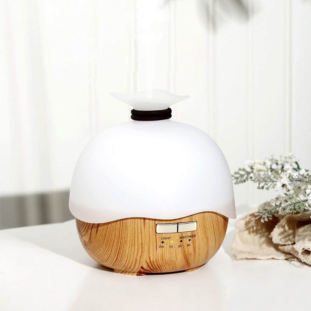 Wood Grain 400ml Ultrasonic Aroma Diffuser - Creative Humidifying Fragrance  Dream Tech Sleep