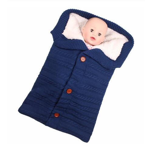 Baby Sleeping Bag Envelope for Winter - Knitted Sleep Sack Footmuff  Dream Tech Sleep