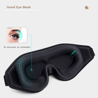 3D eye mask, three-dimensional light blocking, rebound memory cotton, sleep light blocking, non pressure eye protection, aviatio  Dream Tech Sleep