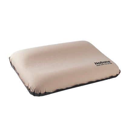 Outdoor 3D Sponge Pillow Automatic Inflatable Pillow Camping Tent Air Cushion Pillow Travel Portable Cervical Neck Pillow  Dream Tech Sleep
