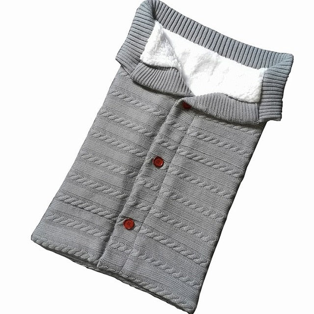 Baby Sleeping Bag Envelope for Winter - Knitted Sleep Sack Footmuff  Dream Tech Sleep