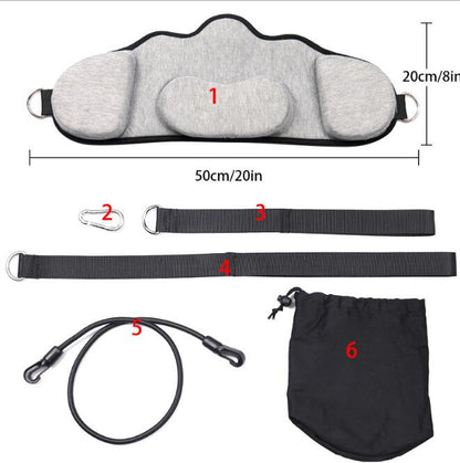 Portable Adults Neck Hammock Set Office Neck Rest Stretcher Relieves Travel Memory Foam Pillow + Mask Accessories Neck Hammock  Dream Tech Sleep