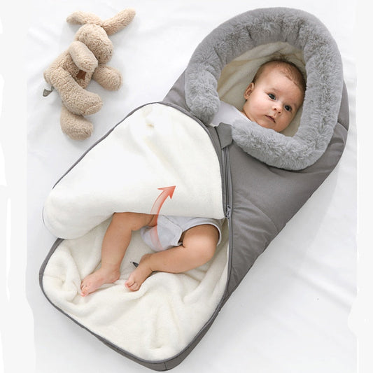 Newborn Baby Winter Warm Sleeping Bags Infant Button Swaddle Wrap  Dream Tech Sleep
